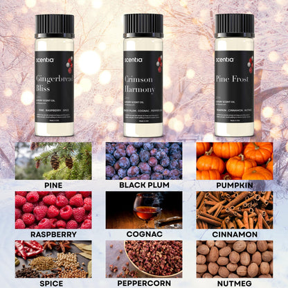 Christmas Fragrance Oil Set – Winter Oils for Diffusers & Candle Making (3×20ml)