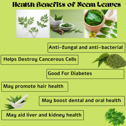 Diyon's Dried Neem Leaves - 0.3 oz/10 g, 100% Natural, Sri Lanka