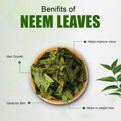 Diyon's Dried Neem Leaves - 0.3 oz/10 g, 100% Natural, Sri Lanka