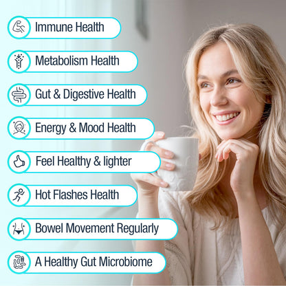 Dmeisy Menopause Probiotic 120B CFU - 13-in-1 Herbal Complex, 60 Capsules
