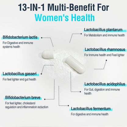 Dmeisy 120 Billion CFU Probiotic for Menopause Support – 120 Capsules