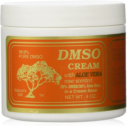 DMSO Cream, Rose 70/30 Aloe, 4 oz – Rose-Scented Skin Cream