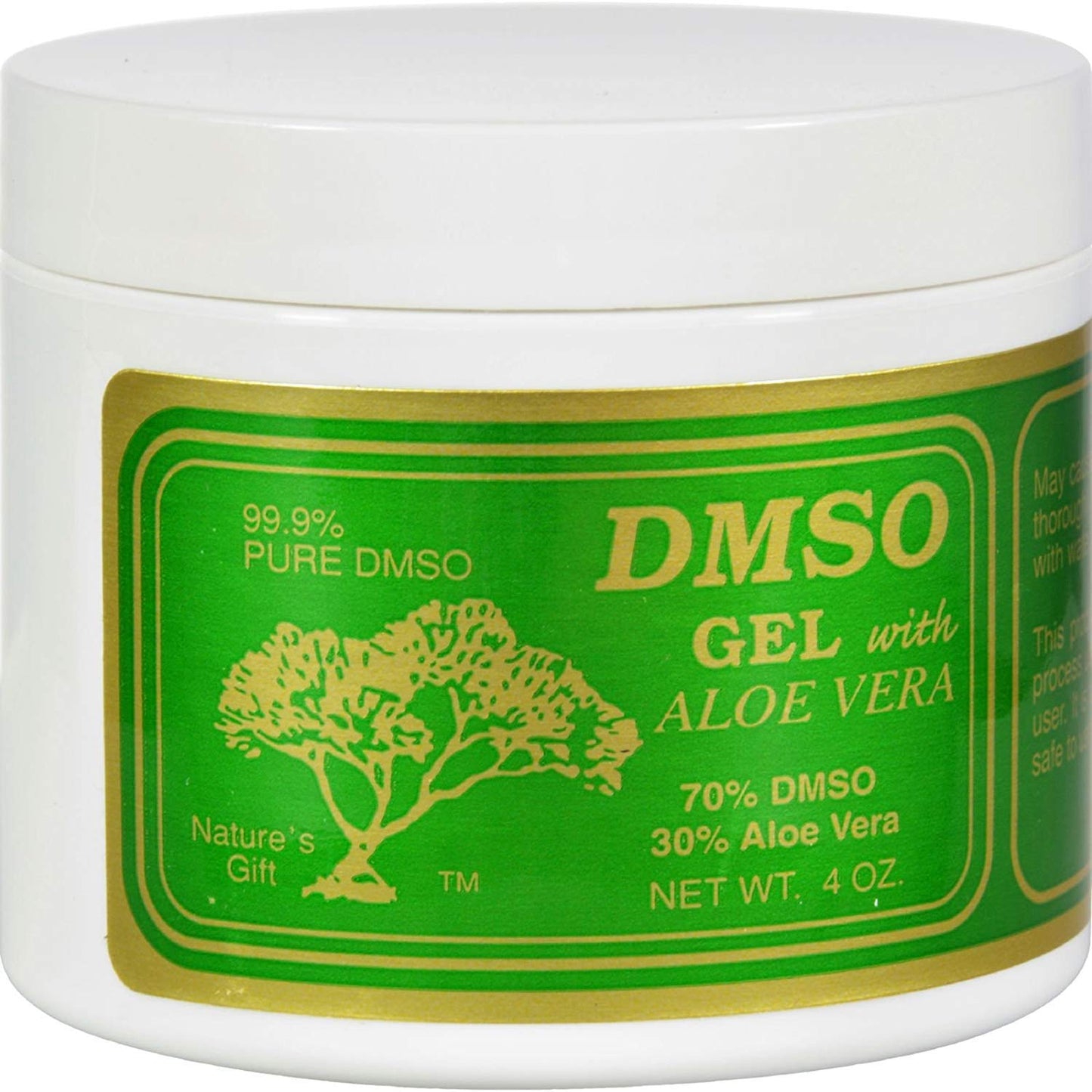 DMSO Gel with Aloe Vera - 4 oz | 70/30 Pure DMSO Gel