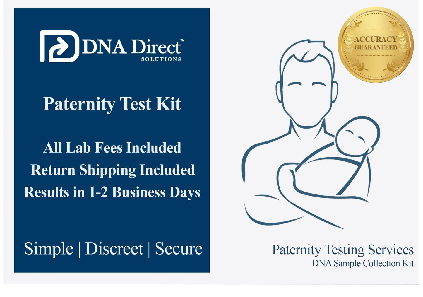 DNA Direct Paternity Test Kit | At-Home Sample Collection | Fast Results