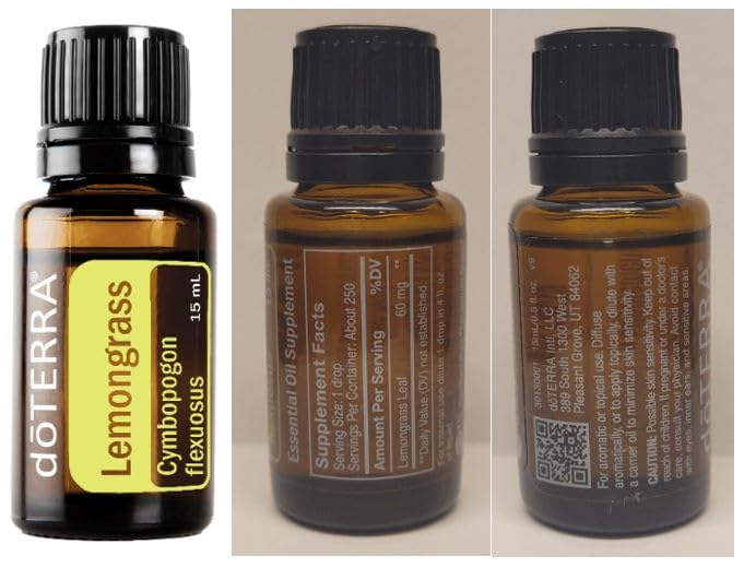 doTERRA Lemongrass Essential Oil 15 mL – Purifying & Uplifting