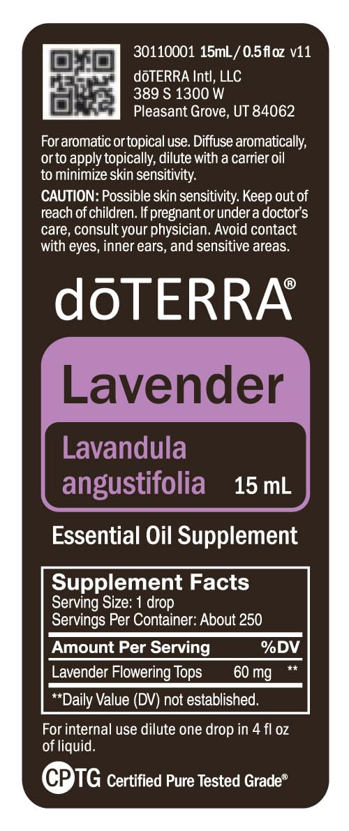doTERRA Lavender Essential Oil - 15 ml | Calming Aromatherapy