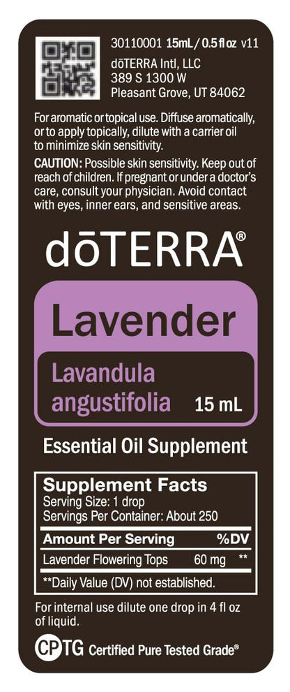 doTERRA Lavender Essential Oil - 15 ml | Calming Aromatherapy