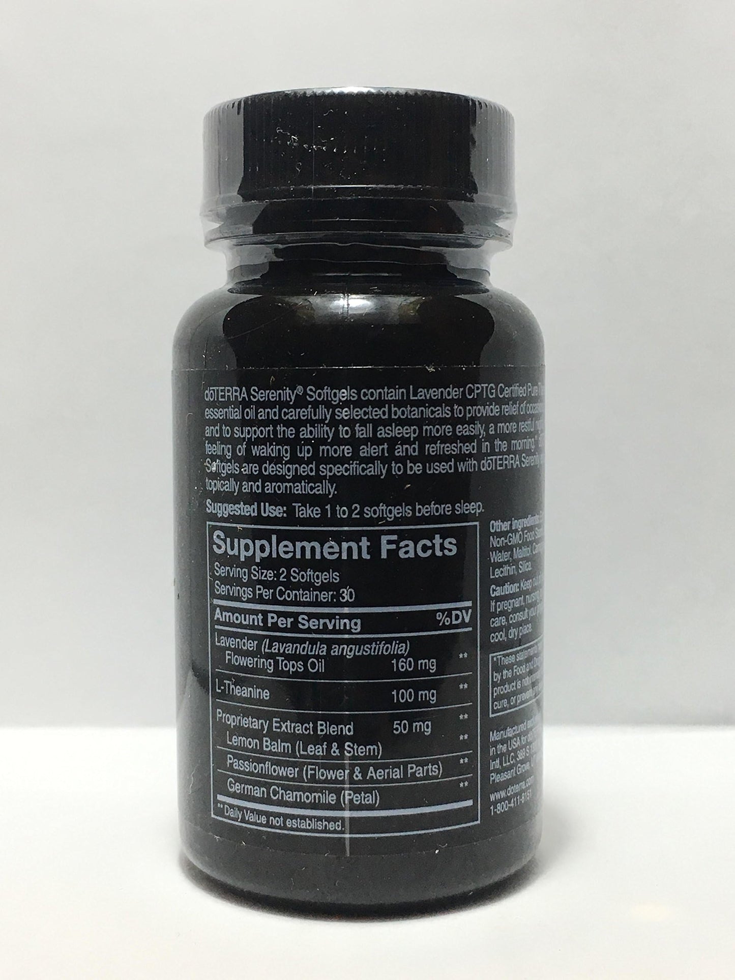 doTERRA Serenity Softgels Restful Complex - Lavender & L-Theanine, 60 Softgels