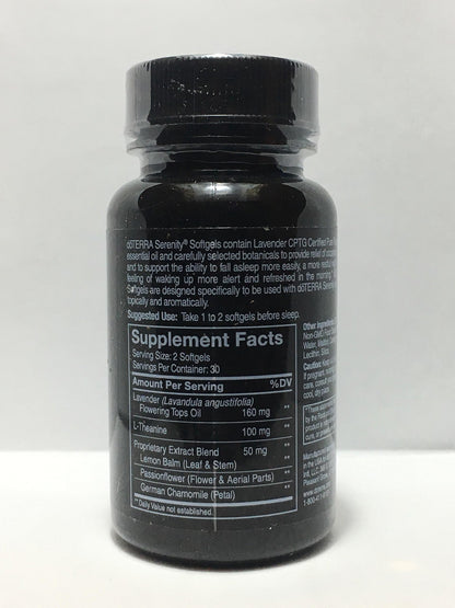 doTERRA Serenity Softgels Restful Complex - Lavender & L-Theanine, 60 Softgels