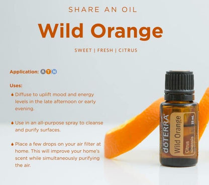 doTERRA Wild Orange Essential Oil - 15 mL | Pack of 1