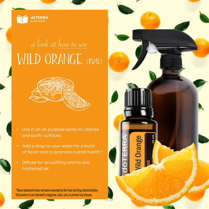 doTERRA Wild Orange Essential Oil - 15 mL | Pack of 1