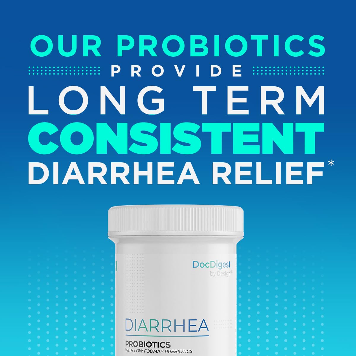 DocDigest by Design IBS Anti-Diarrhea Probiotic | Clinically Studied IBS-D Relief for Adults