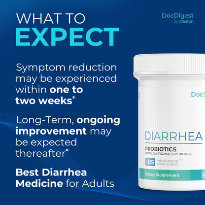 DocDigest by Design IBS Anti-Diarrhea Probiotic | Clinically Studied IBS-D Relief for Adults