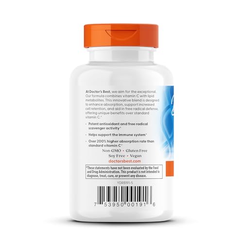 Doctors Best High Absorption Vitamin C with PureWay-C | 60 Tablets