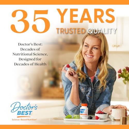 Doctors Best Vitamin K2 MK-7 (MenaQ7) – 60 Veggie Caps – Bone & Tissue Support