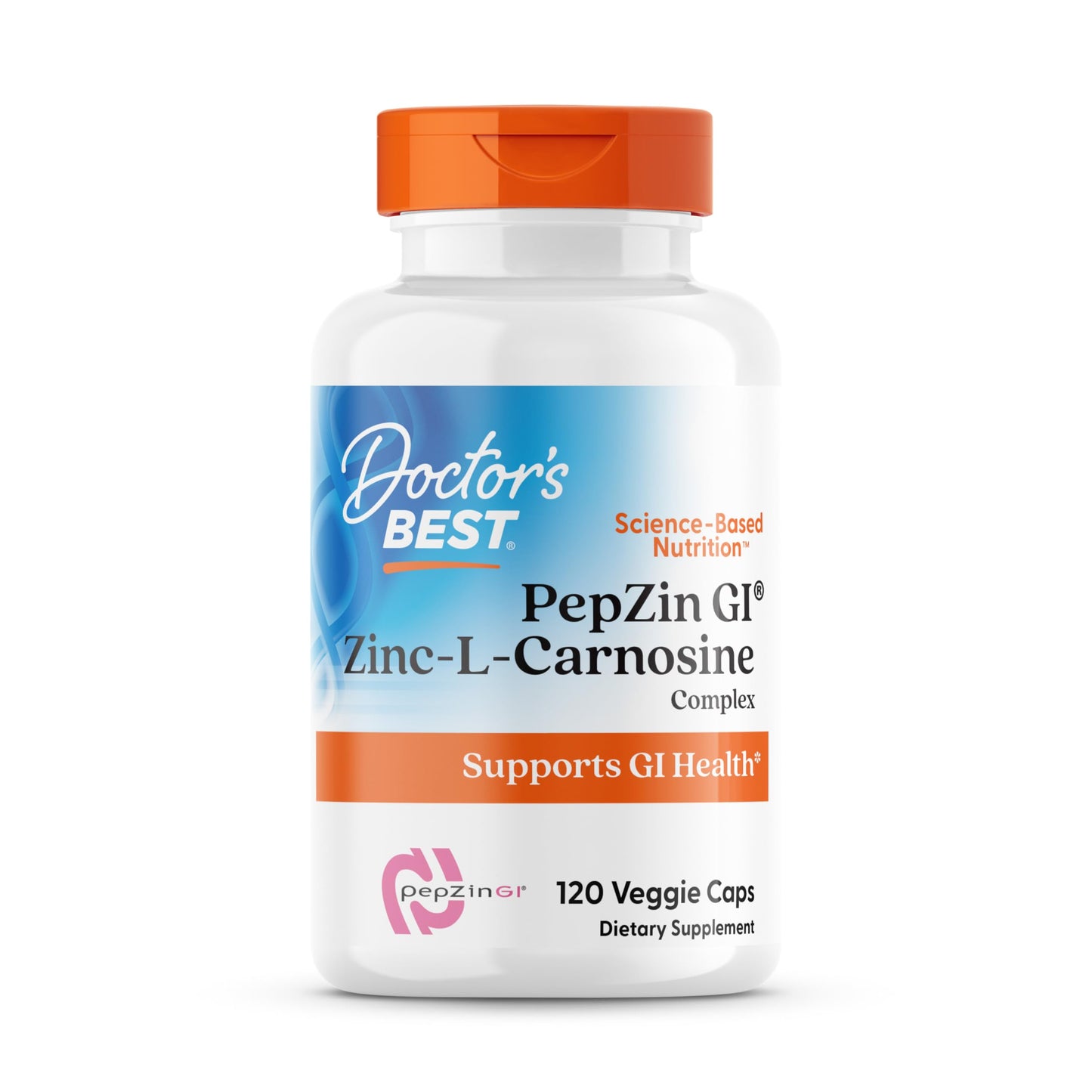 Doctor's Best PepZin GI Zinc-L-Carnosine Complex - Digestive Support, Non-GMO, Vegan, Gluten Free