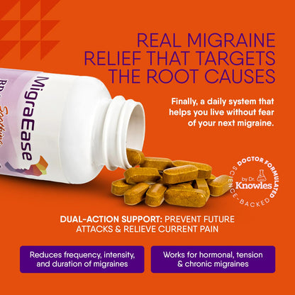 Doctor Knowles Migraine Supplement – Natural Prevention & Relief (60 Units) | Caffeine Free