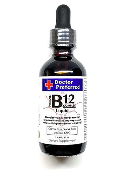 Vitamin B12 Complex Sublingual Drops – Fast Absorption, 2 fl oz (60 Day Supply)