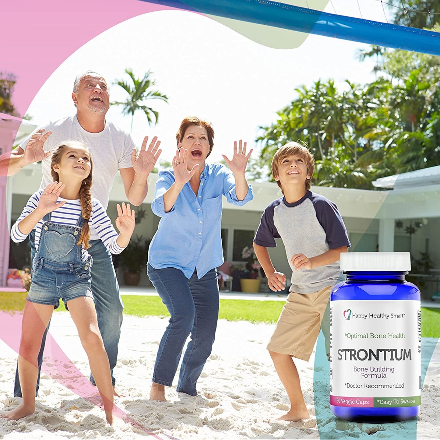 #1 Strontium Bone Health Supplement - Doctor Recommended Worldwide - 90 Veggie Caps Made in USA