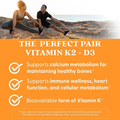 Doctor's Best Vitamin K2 MK-7 + D3 - Supports Bone, Artery & Tissue Health | 60 Veggie Caps