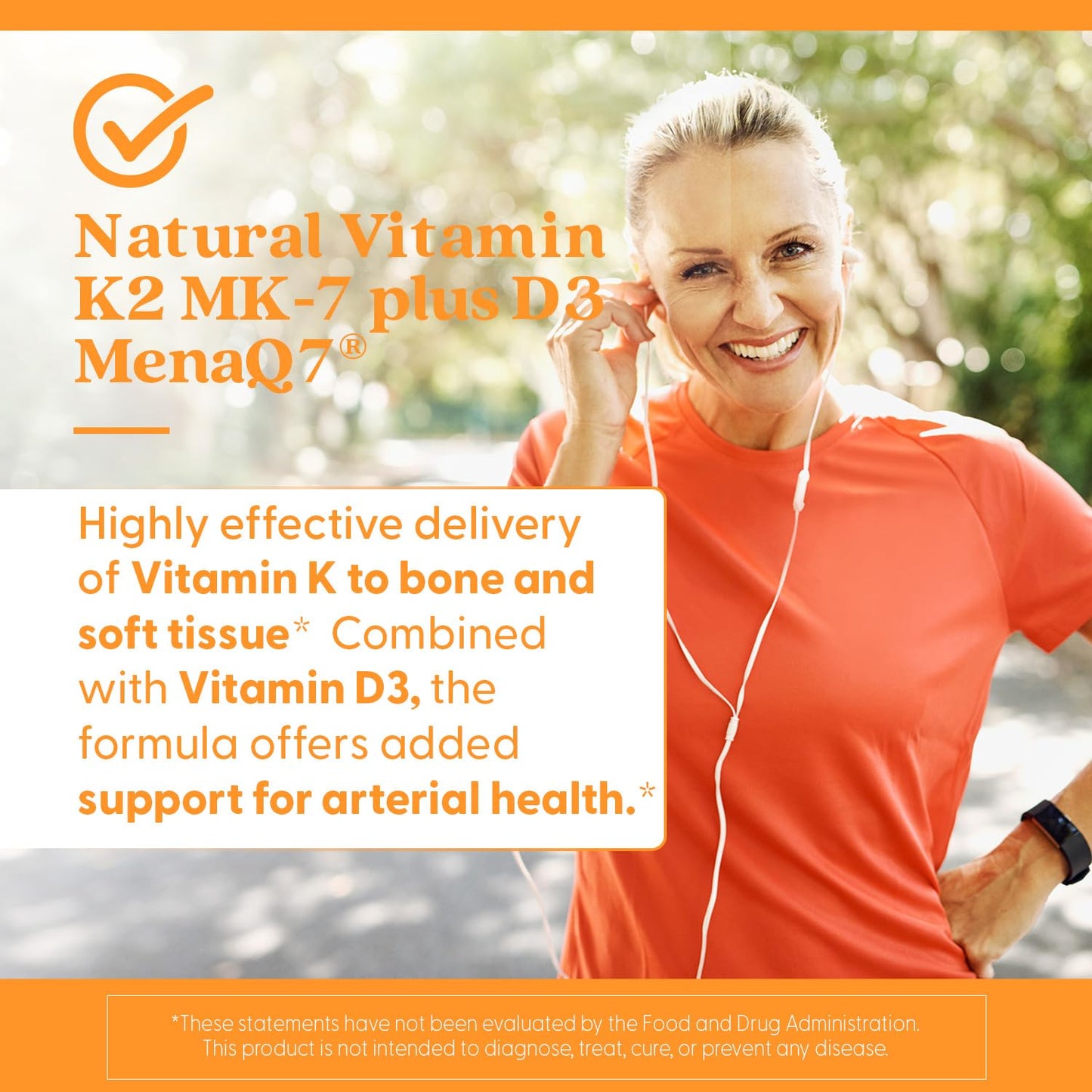 Doctor's Best Vitamin K2 MK-7 + D3 - Supports Bone, Artery & Tissue Health | 60 Veggie Caps