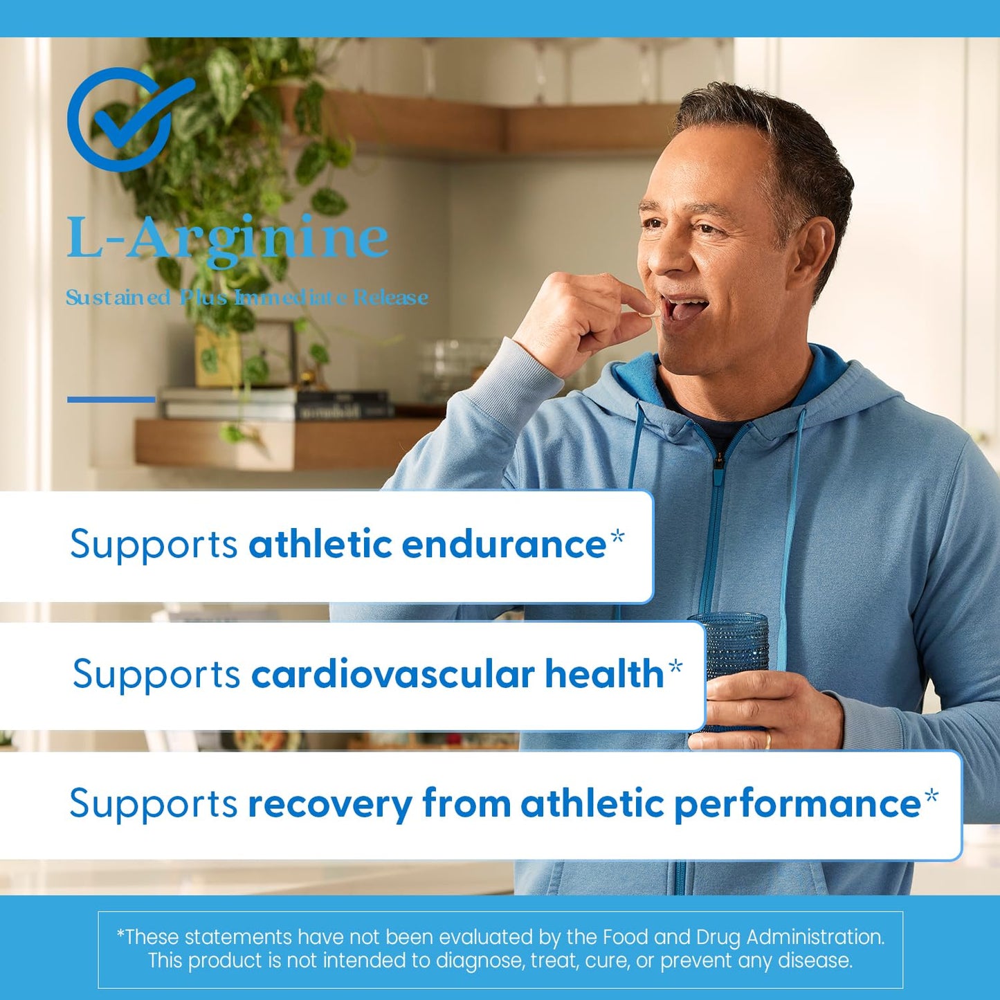 Doctor's Best Sustained + Immediate Release L-Arginine 1000 mg per Serving - 120 Tablets, Non-GMO, Vegan, Gluten & Soy Free
