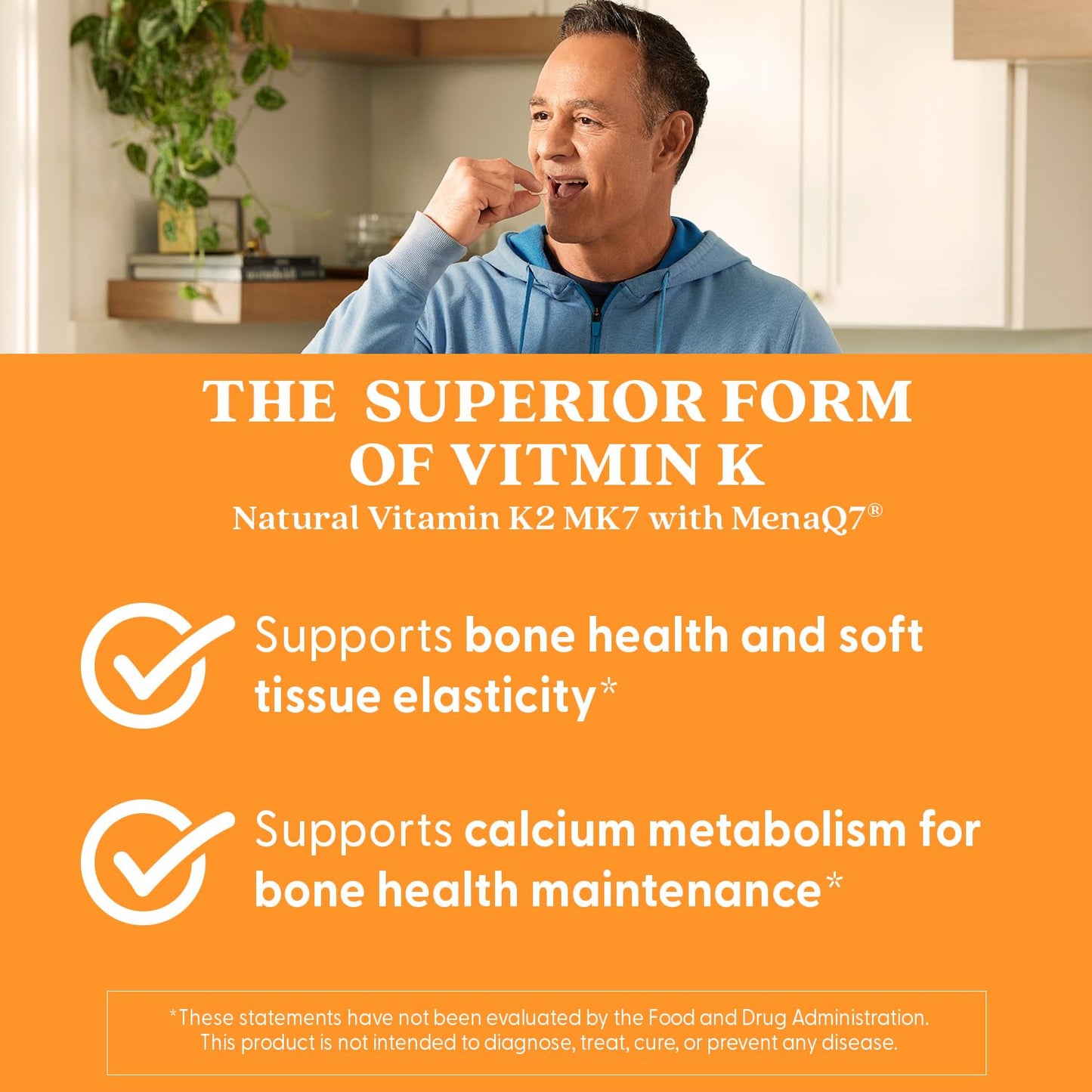 Doctor's Best Vitamin K2 MK-7 with MenaQ7 - 100 mcg, 60 Veggie Capsules