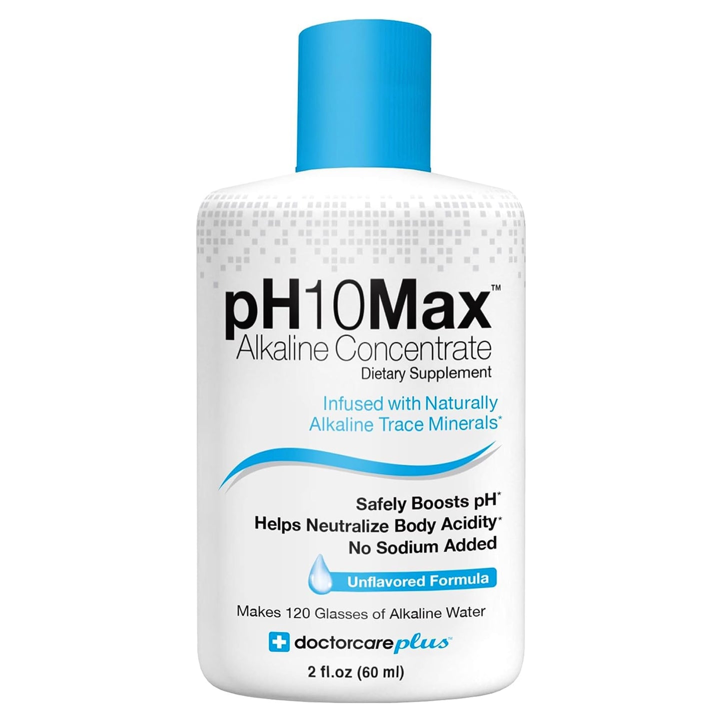 DoctorCare Plus pH Alkaline Water Drops, Unflavored, 2 Fl Oz | Hydration & Detox