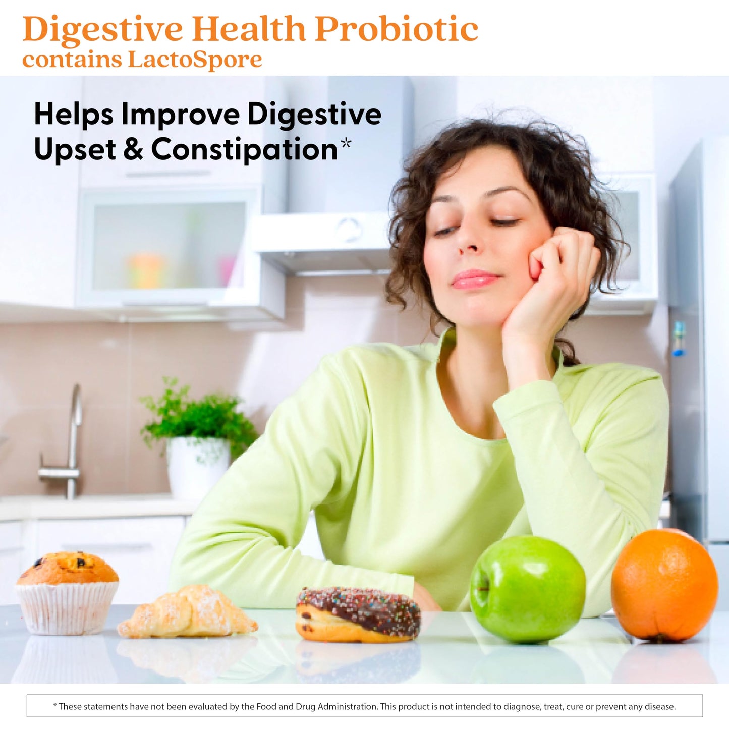 Doctor's Best Digestive Health Probiotic 2 Billion – Lactospore, Non-GMO, Vegan, Gluten Free