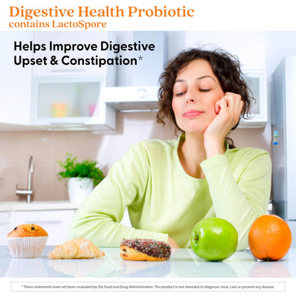 Doctor's Best Digestive Health Probiotic 2 Billion – Lactospore, Non-GMO, Vegan, Gluten Free