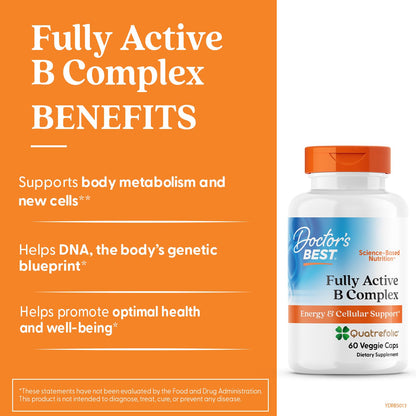 Doctor's Best Fully Active B Complex: Energy & Cellular Support