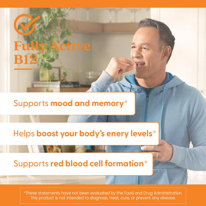 Doctor's Best Fully Active B12 1500 mcg | Methylcobalamin, Non-GMO, Vegan