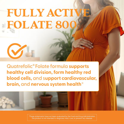 Doctors Best Fully Active Folate 800 with Quatrefolic – Non-GMO, Gluten Free, Vegan