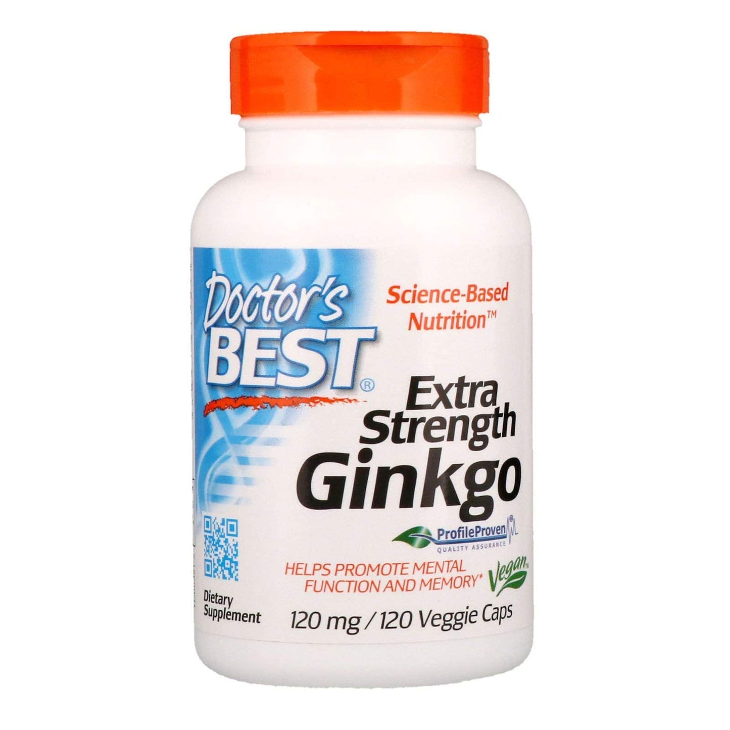 Doctor's Best Extra Strength Ginkgo 120 mg – Pack of 2, 120 Veggie Caps