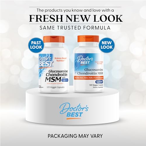 Doctor's Best Glucosamine Chondroitin MSM with OptiMSM | Joint Health Support