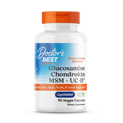 Doctor's Best Glucosamine, Chondroitin, MSM, UCII – Joint Health Support
