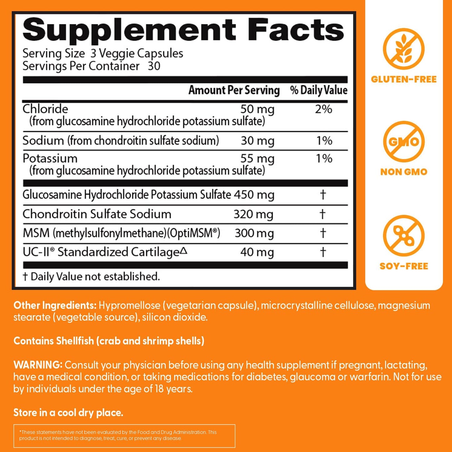 Doctor's Best Glucosamine, Chondroitin, MSM, UCII – Joint Health Support