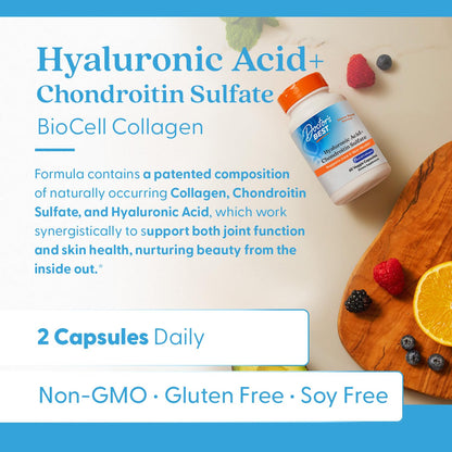 Doctor's Best Hyaluronic Acid + Chondroitin Sulfate | Joint & Skin Health