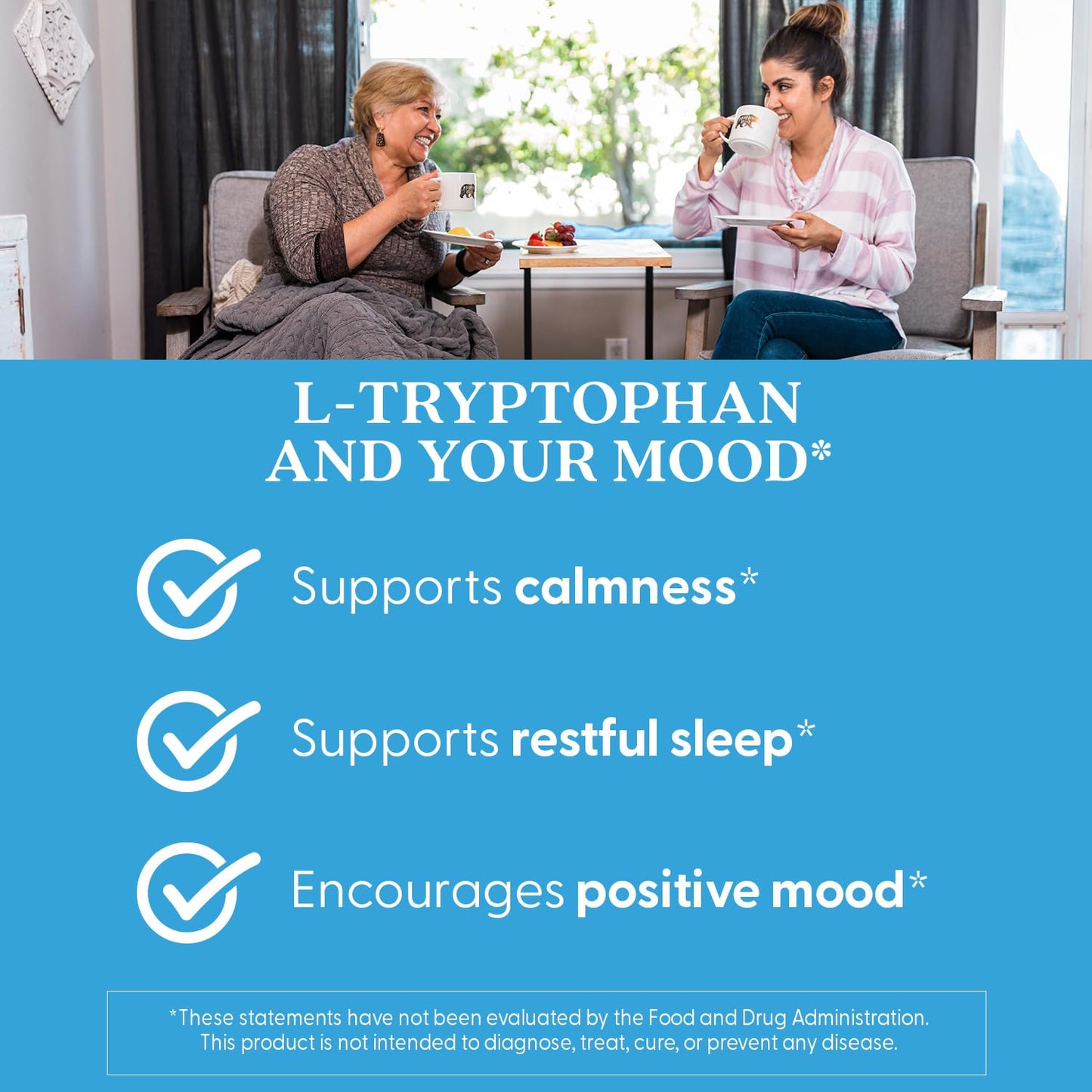 Doctor's Best L-Tryptophan – Sleep & Mood Support | Non-GMO, Vegan, Gluten & Soy Free | 90 Veggie Caps