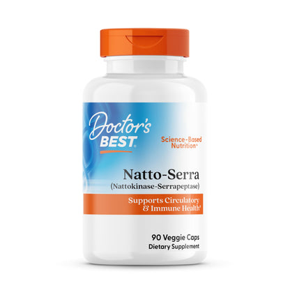 Doctor's Best Natto-Serra – Circulation & Immune Support, 90 Veggie Caps