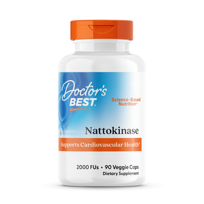 Doctors Best Nattokinase 2000 FU – Vegan, Non-GMO, 90 Veggie Caps