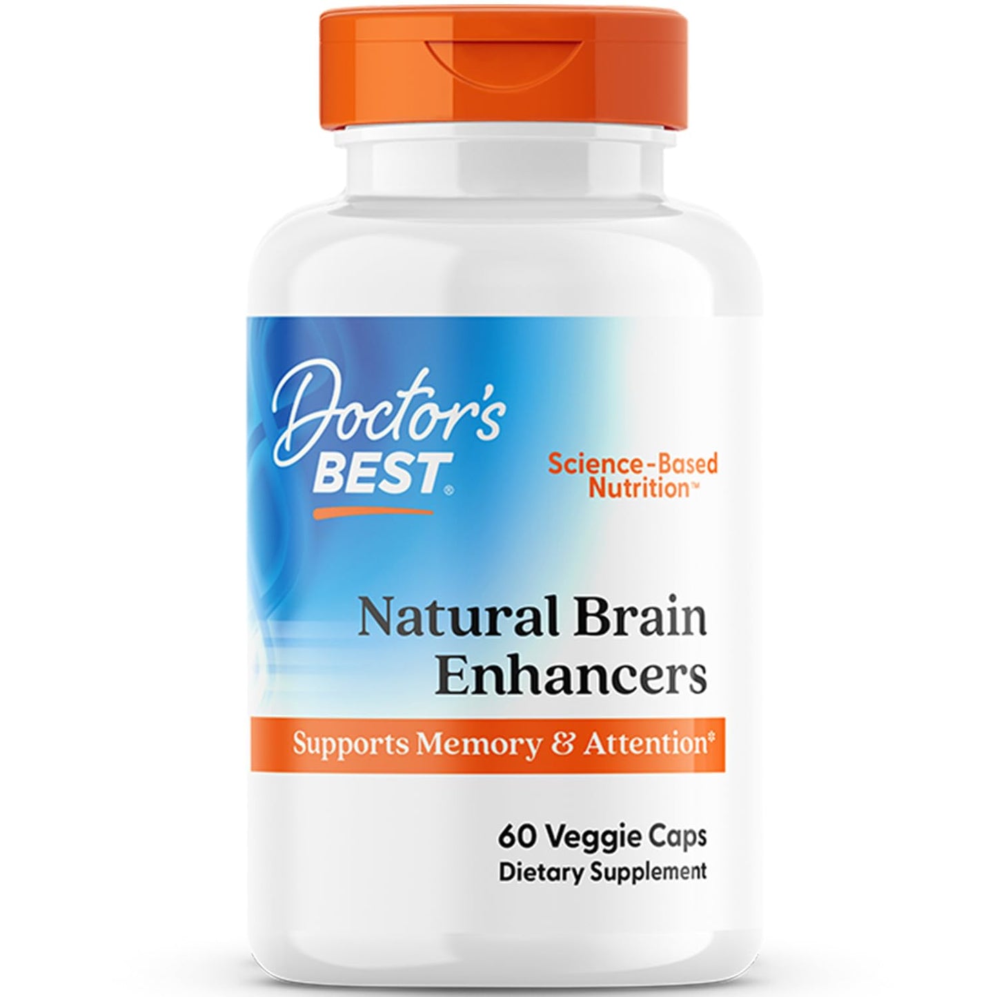 Doctors Best Natural Brain Enhancers with AlphaSize + SerinAid – Supports Memory & Attention (Non-GMO, Gluten Free, Vegan) 60 Veggie Caps