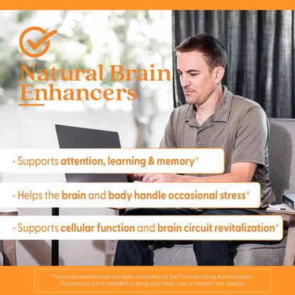 Doctors Best Natural Brain Enhancers with AlphaSize + SerinAid – Supports Memory & Attention (Non-GMO, Gluten Free, Vegan) 60 Veggie Caps