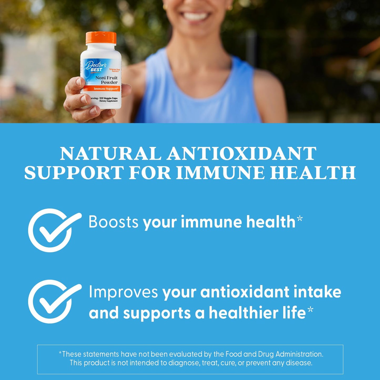 Doctor's Best Noni Concentrate 650 mg – 120 Veggie Caps | Immune Support