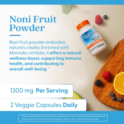 Doctor's Best Noni Concentrate 650 mg – 120 Veggie Caps | Immune Support