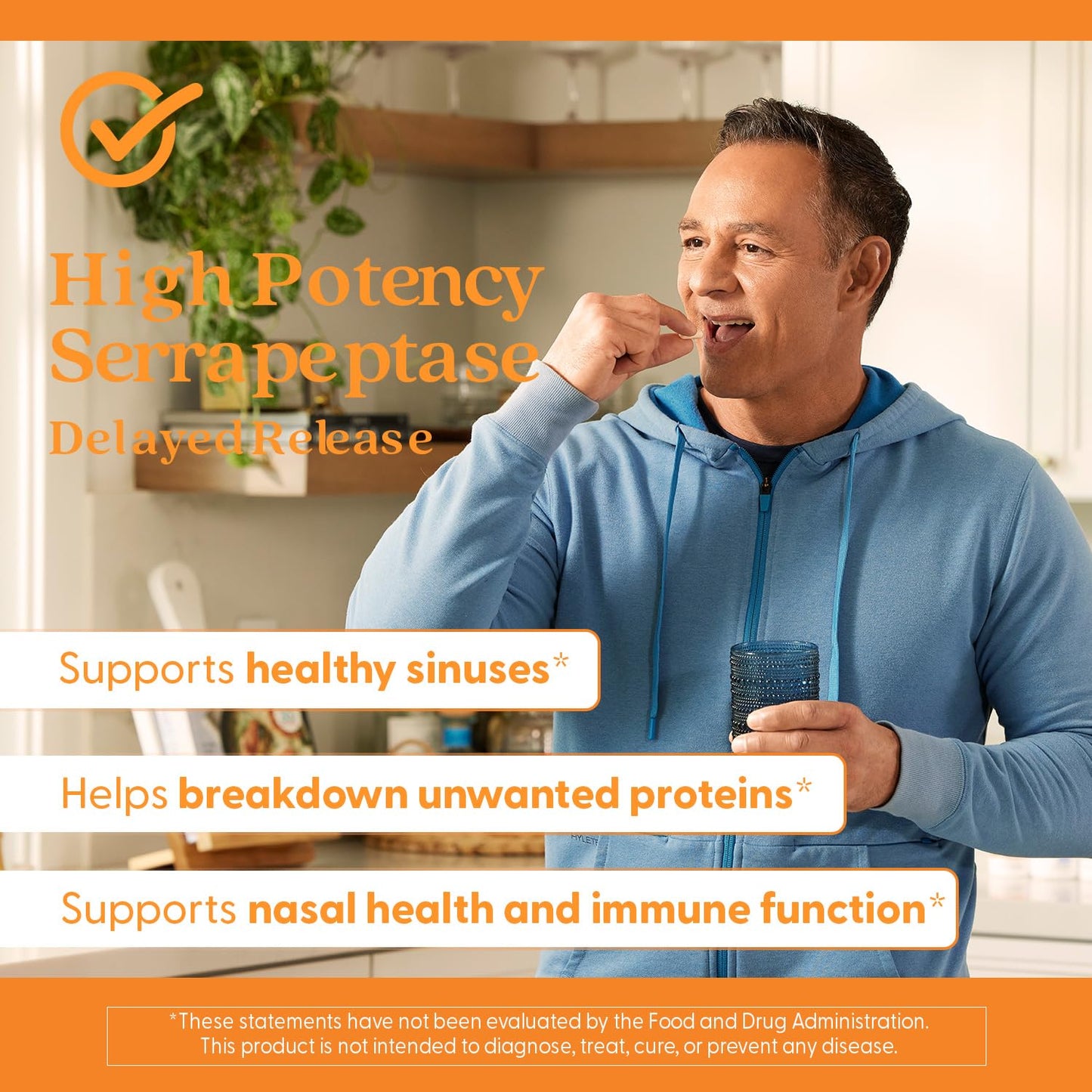 Doctor’s Best High Potency Serrapeptase 120,000 SPU – Supports Sinus Health | Vegan, Non-GMO