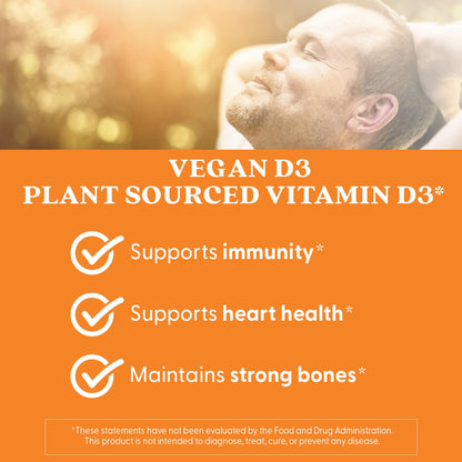 Doctors Best Vegan D3 2500 IU Vitashine - Plant-Sourced Vitamin D3, 60 Veggie Caps