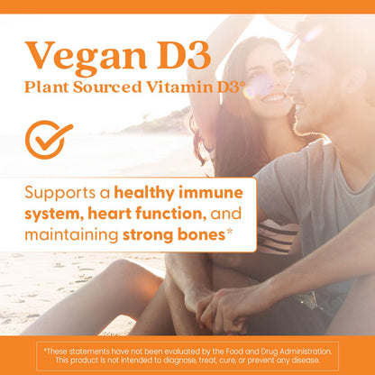 Doctors Best Vegan D3 2500 IU Vitashine - Plant-Sourced Vitamin D3, 60 Veggie Caps