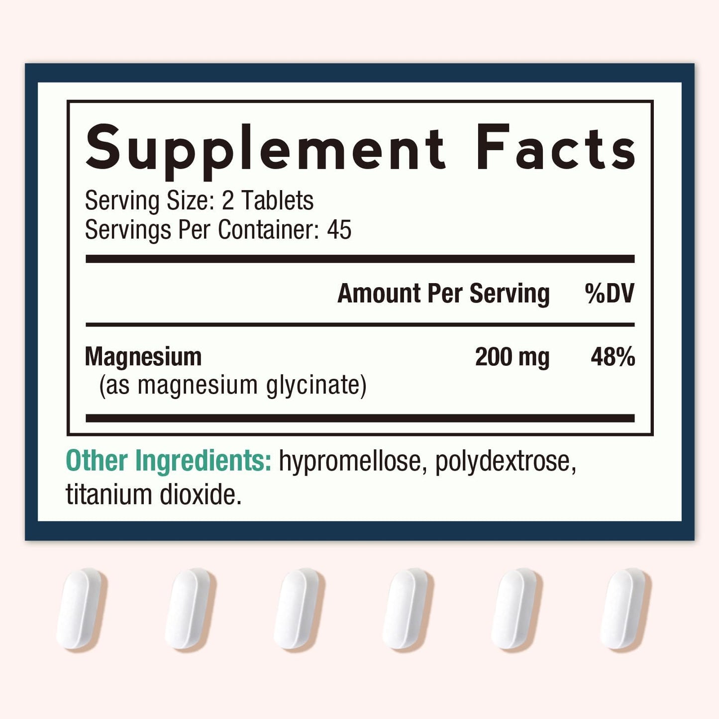 Doctor's Recipes Magnesium Glycinate – Chelated, High-Absorption (90 Tablets)