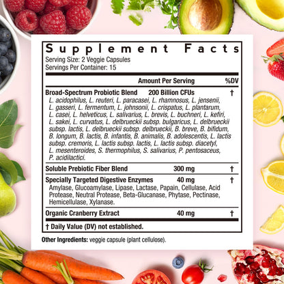 Doctor's Recipes Probiotics for Women – 200B CFUs, 36 Strains, 30 Caps